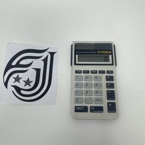 Texas Instruments Solar Calculator TI-1706 III Vintage - works but no cover